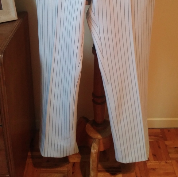 Vintage Fortrel Taylor Made, Custom Made Wedding Light Grey And Dark Blue Pants - Picture 2 of 7